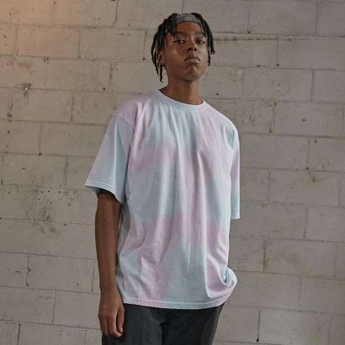 2023년 가성비 최고 타이다이티셔츠 - 왕관 남성용 올 오버 타이다이 티셔츠