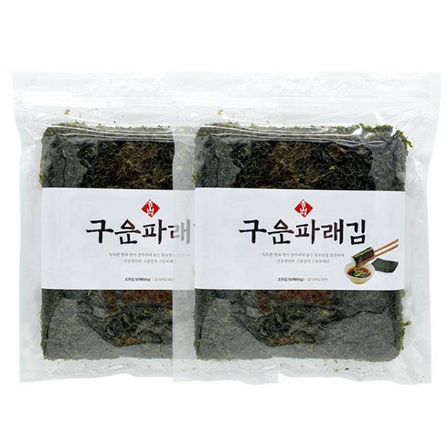 두번 구운 파래김 - 청산에 구운파래김 50p, 60g, 2개