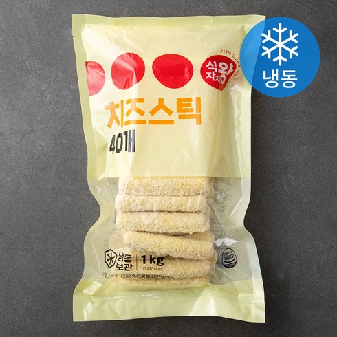 치즈스틱 - 식자재왕 치즈스틱 40개입 (냉동), 1kg, 1개