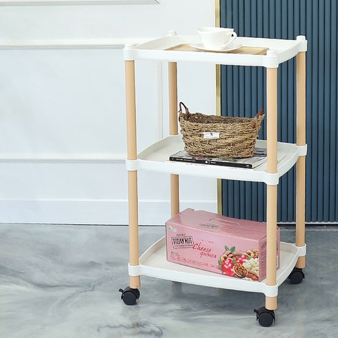 2023년 가성비 최고 가습기 트롤리 - 21세기트랜드 트롤리 카트 3단, 화이트