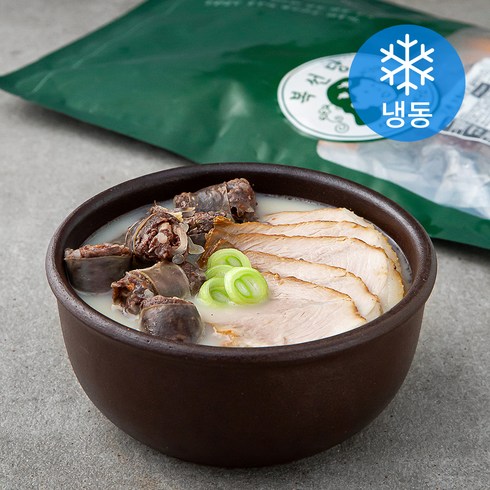 복선당 제주 돔베고기 순대국밥 2인분 600g + 소스 15g x 2p 세트 (냉동), 1세트