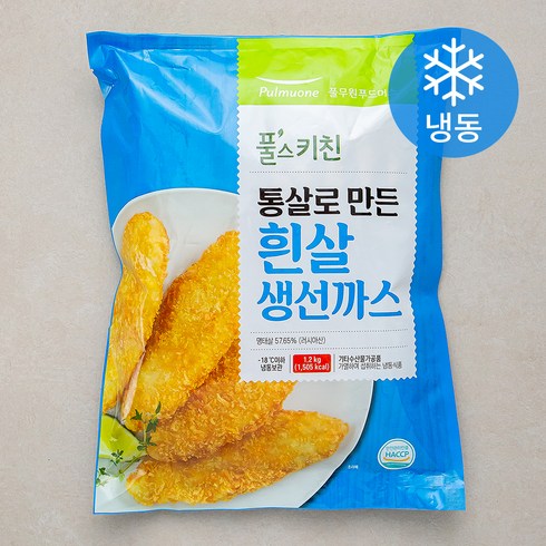 풀무원 풀스키친 통살로 만든 흰살 생선까스 (냉동), 1개, 1.2kg