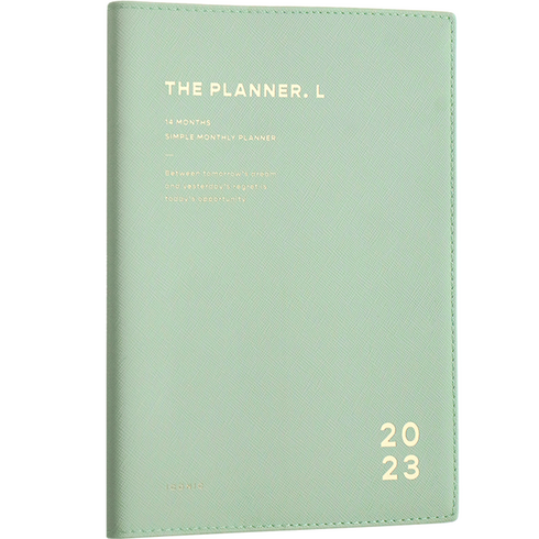 아이코닉 2023 더 플래너 L 먼슬리 스케줄러 다이어리, 03 Cream mint