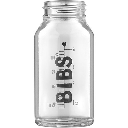 bibs 보틀키트 슬로우 - BIBS 젖병용 유리보틀 110ml, 노꼭지, 혼합색상, 1개