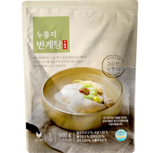 ORGA 누룽지 반계탕, 1개, 600g