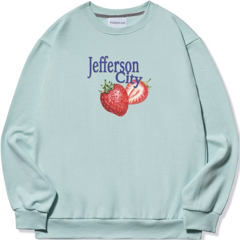 씨티런 - 포밸런 빅사이즈 Jefferson City 스탠다드핏 맨투맨 티셔츠