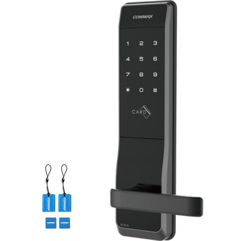 COMMAX 비열쇠 디지털 도어락 CDL-300L + 카드키 4p