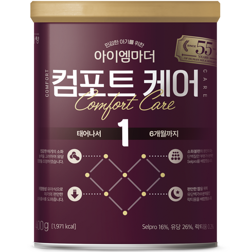 아이엠마더컴포트케어 - 아이엠마더 컴포트케어 분유 1단계, 400g, 1개