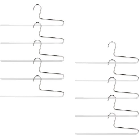 마와 논슬립 1단 바지걸이 KH1, 10개, 화이트