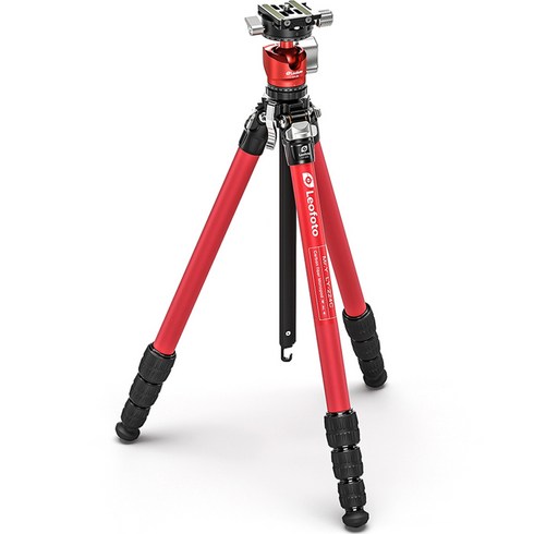 2023년 가성비 최고 rsh291 - 레오포토 Mr.Y LY-224C + LH-25R 카본 삼각대 레드