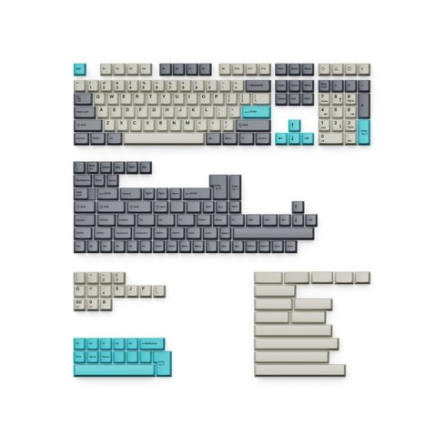 키크론 체리프로파일 이중사출 PBT 영문 키캡 풀 세트 219키 교체용 PBT-19, Dolch Blue, 일반형