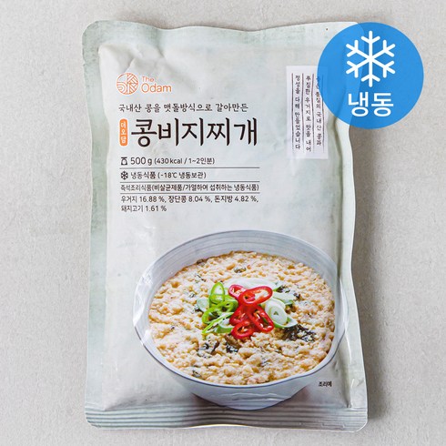 더오담 콩비지찌개 (냉동), 500g, 1개