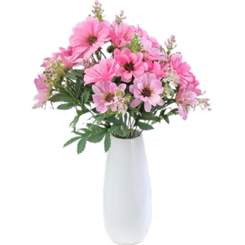 네오린 인테리어 꽃 장식 데이지 조화, 로즈