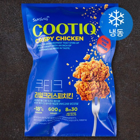 삼양 쿠티크 리얼 크리스피 치킨 (냉동), 600g, 1개