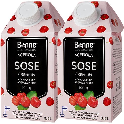 본네 아세로라 퓨레 주스, 500ml, 2개