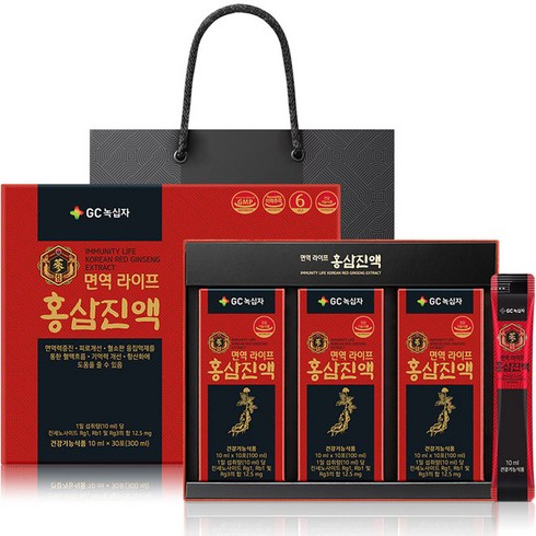 GC녹십자 면역 라이프 홍삼진액 30p + 쇼핑백, 300ml, 1개