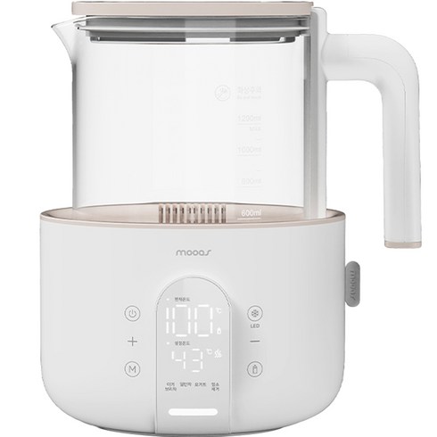 2023년 가성비 최고 데이플분유포트 - 무아스 올데이 안심케어 온도조절 분유포트, MKBF1S1(화이트)