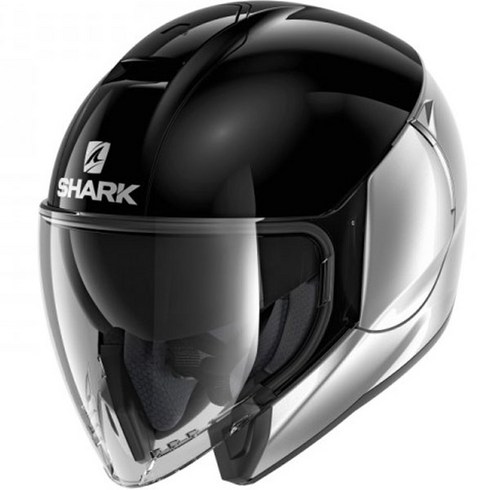 2023년 가성비 최고 샤크헬멧 - 샤크헬멧 CITYCRUISER DUAL SKS 헬멧, SILVER + BLACK
