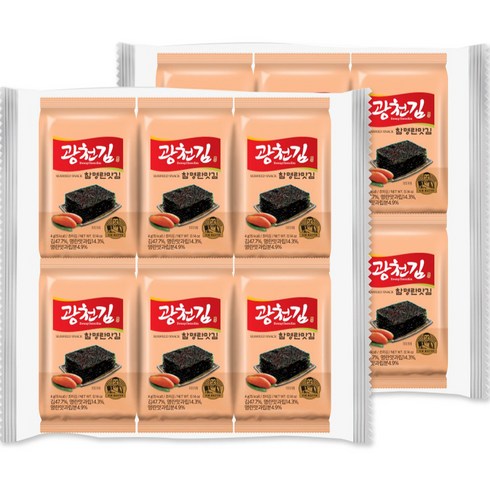 광천김 참 명란맛 도시락김, 4g, 32봉