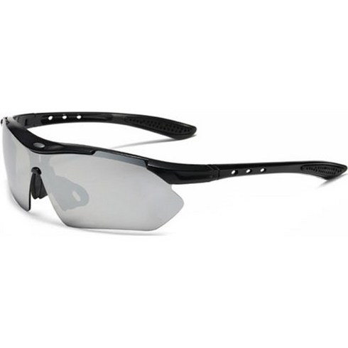 러닝선글라스 - 오칼루 평광 렌즈 스포츠 고글 선글라스, 그레이 + 블랙 프레임