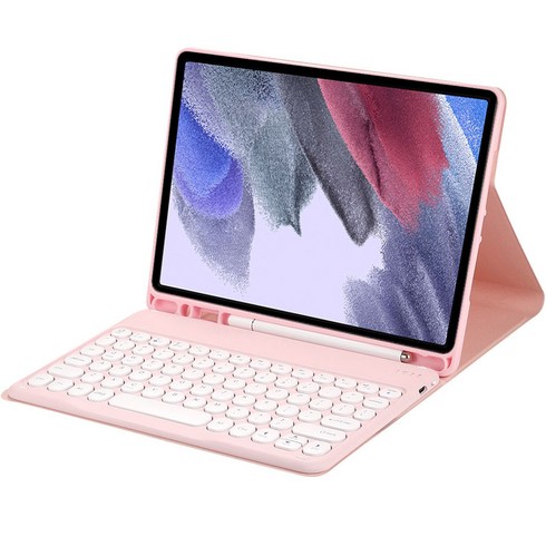 태블리스 태블릿PC 블루투스 키보드 + S펜 수납 케이스 TZ-44, 핑크