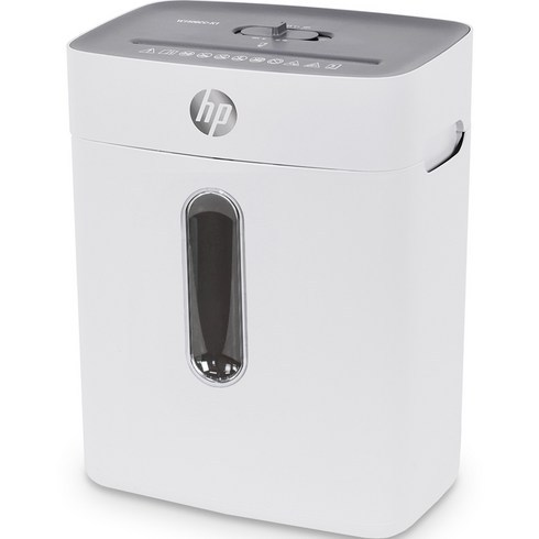 파쇄기 - HP 8매세단 파지함 스테플러심세단 소형 문서세단기 15L, W1508CC-K1, 화이트