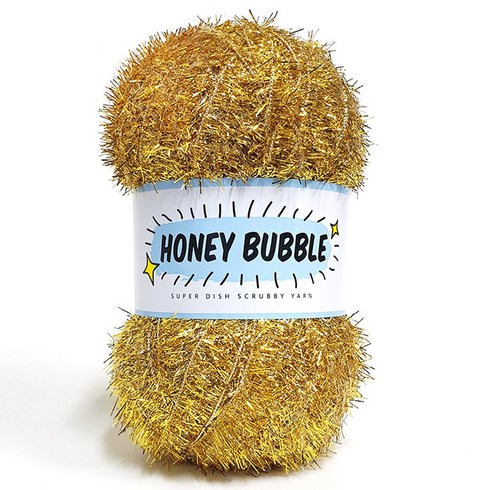니뜨 허니버블 수세미 뜨개실 90g, 46 골드, 1개