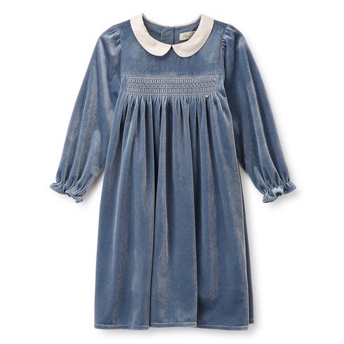 2023년 가성비 최고 여아원피스 - 페리미츠 여아용 스모킹 벨벳 원피스 P2341O650