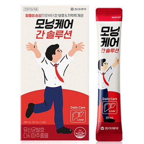 모닝케어 간 솔루션 14p, 280ml, 1개