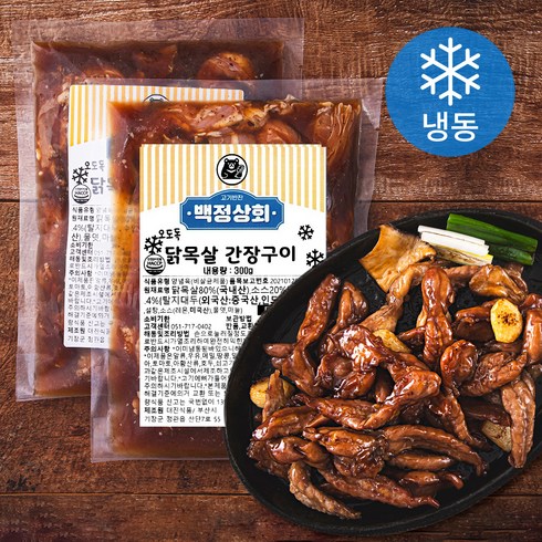 오도독 닭목살 간장구이 (냉동), 300g, 2팩