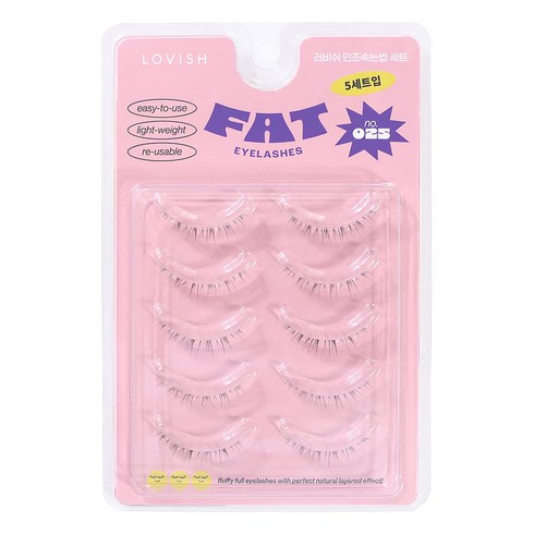 러비쉬 FAT 인조 속눈썹, 25호, 1개