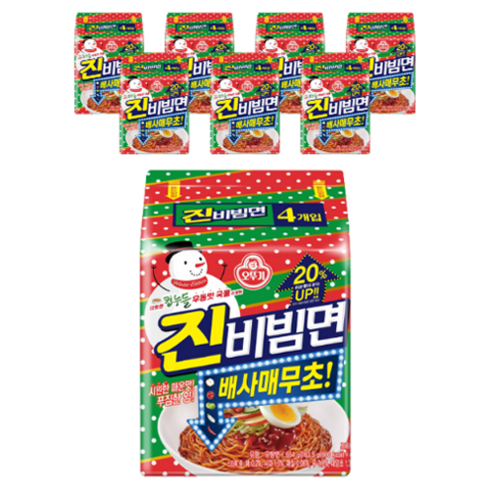 오뚜기 진비빔면 윈터에디션 163.5g, 32개