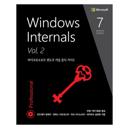 Windows Internals Vol 2:마이크로소프트 윈도우 커널 공식 가이드, 에이콘출판