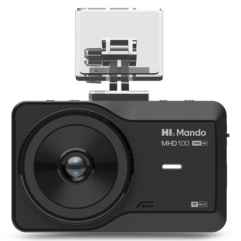 만도블랙박스 - 만도 LCD 핫스팟 와이파이 전후방 FHD HD 2채널 블랙박스 MHD100, 64GB, 장착할인쿠폰 + 거치대(양면테이프 포함) + 후방카메라 + 후방카메라 케이블 + 상시 전원 케이블