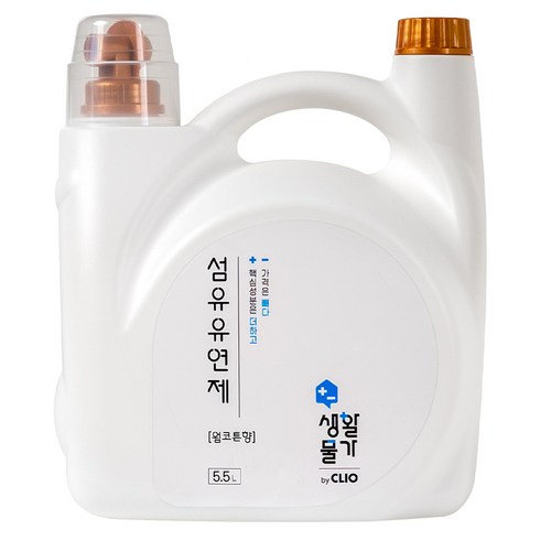 크리오 생활물가 대용량 정수기형 섬유유연제 웜코튼향, 5.5L, 1개