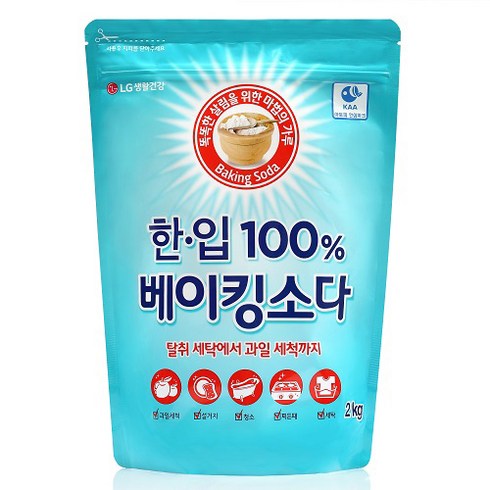 한입 100% 베이킹소다, 1개, 2kg