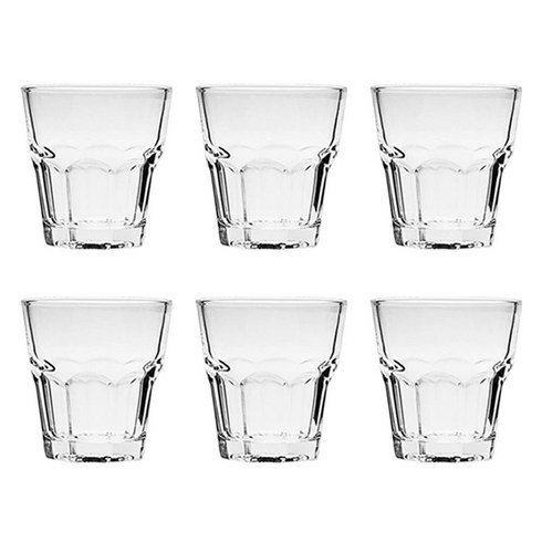 DELI 언더락 물컵 150ml Y5011, 투명, 6개