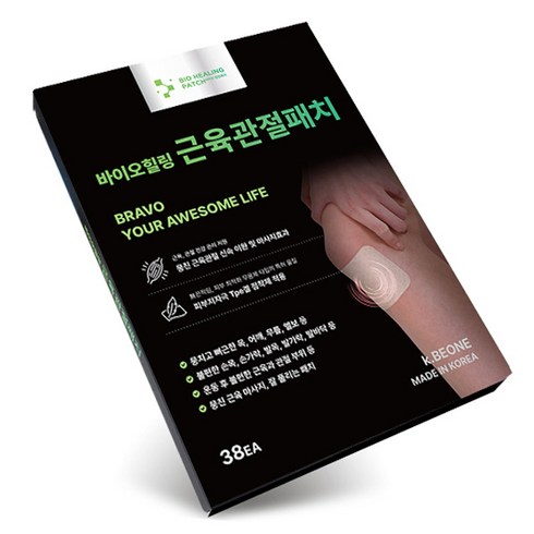 바이오힐링 근육관절패치, 38개입, 1세트