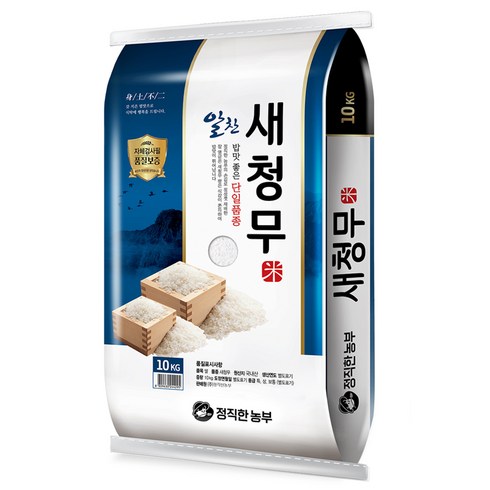 영암 새청무쌀 10kg10kg - 정직한농부 새청무 쌀, 10kg, 1개