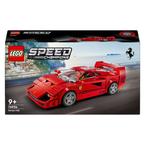 레고페라리 - 레고 스피드챔피언 76934 Ferrari F40 슈퍼카, 혼합색상, 1개