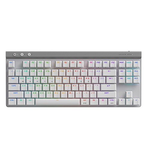 g515 - 로지텍 G515 LIGHTSPEED TKL 무선 게이밍 키보드, 화이트, 920-012577, 적축