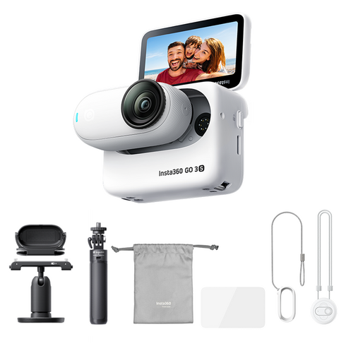 인스타360go3s - 인스타360 GO 3S 스타트 번들 128GB 액션캠, 화이트, 화이트