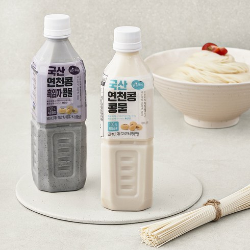 콩국수라면 - 맑은물에 국산 연천콩 콩물과 풍국면 콩국수키트 1.2kg, 1세트