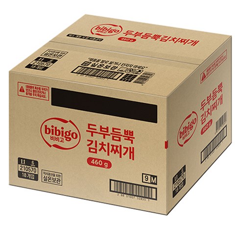 비비고김치찌개 - 비비고 두부듬뿍 김치찌개, 460g, 18개