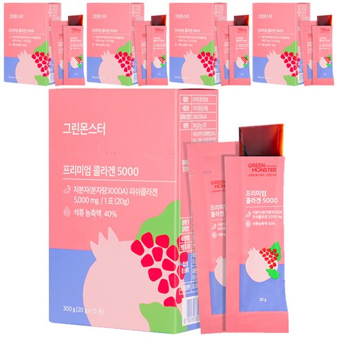 그린몬스터 프리미엄 콜라겐5000, 75개, 20g