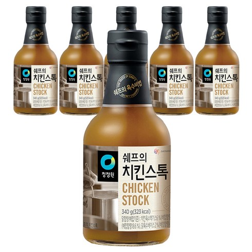 치킨스톡 - 청정원 쉐프의 치킨스톡, 340g, 6개