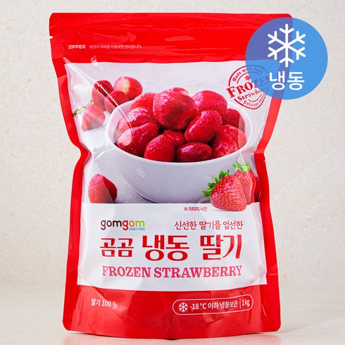 딸기 - 곰곰 냉동 딸기, 1kg, 1개
