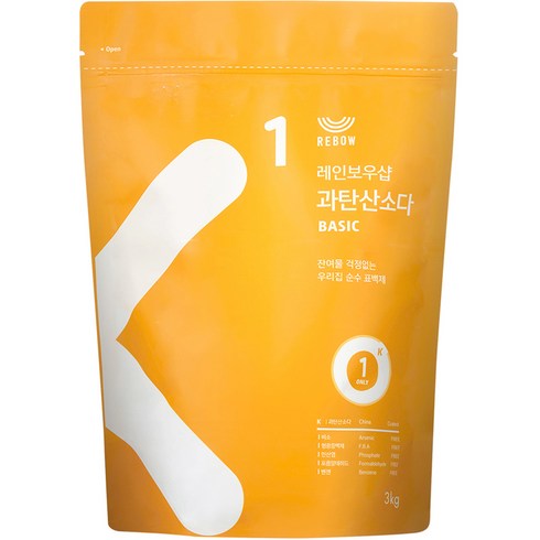 레인보우샵 과탄산소다 베이직 리필, 3kg, 1개