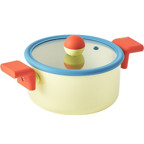 2023년 가성비 최고 네오플램 대니쉬 - 네오플램 대니쉬 IH 인덕션 양수 냄비 301x180x142mm, 18cm, 옐로우