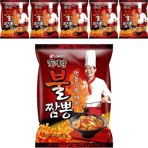꽃게랑 불짬뽕, 70g, 6개